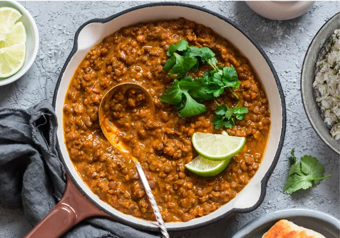 Lentil Curry with Cauliflower Rice